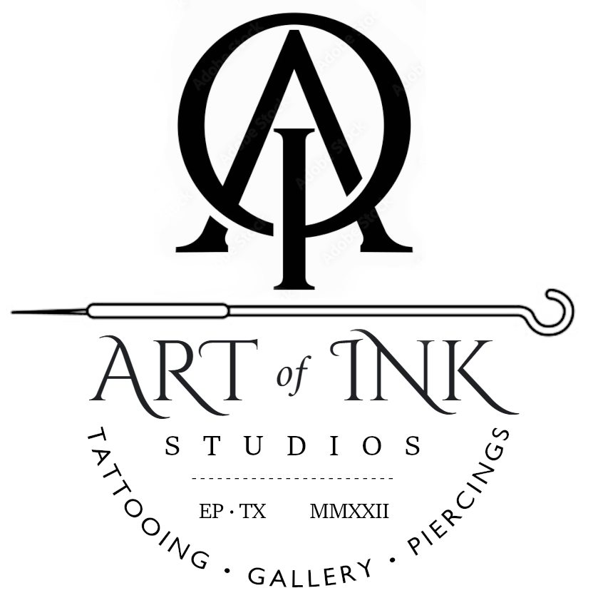 el paso tattoo studio art of ink studio logo